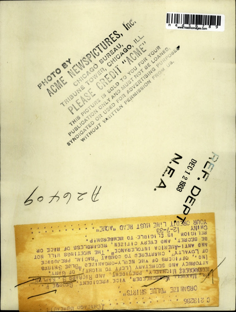 1933 Press Photo Dr. Maxwell Herschleder, George P. Michael and Richard Kaplan