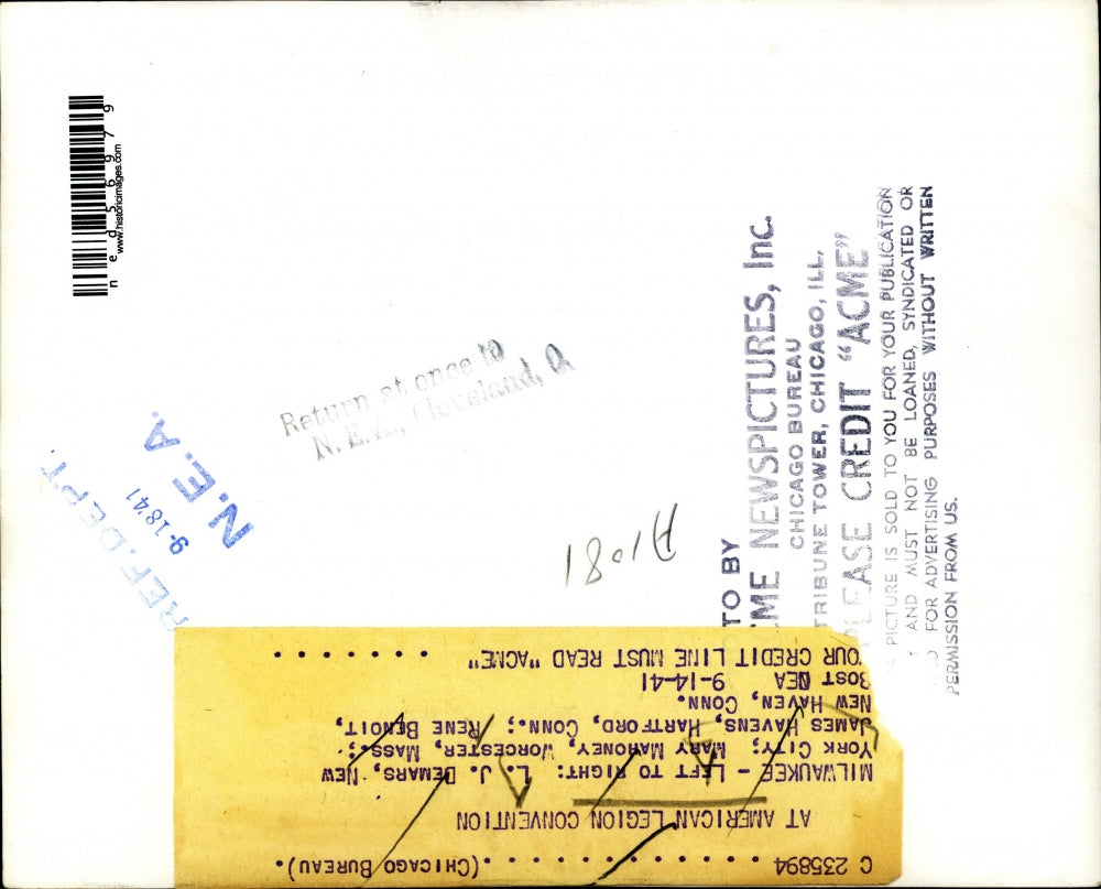 1941 Press Photo L.J. Demars, Mary Mahoney, James Havens, and Rene Benoit