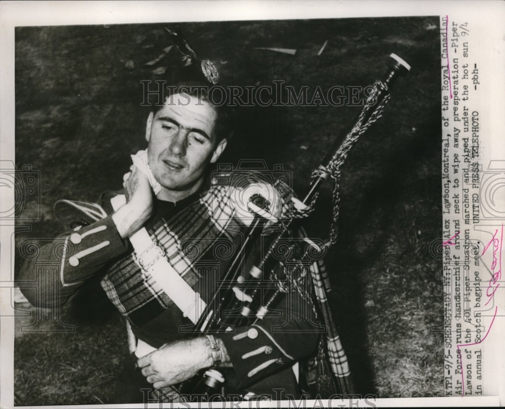 1953 Press Photo Alex Lawson of Royal Canadian Air Force