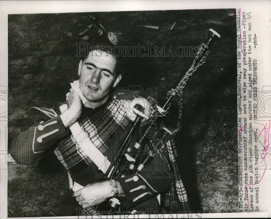1953 Press Photo Alex Lawson of Royal Canadian Air Force