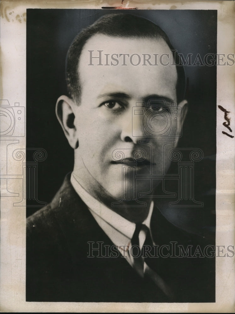 1936 Press Photo Roswell Gray Ham Associate Professor of English Literature
