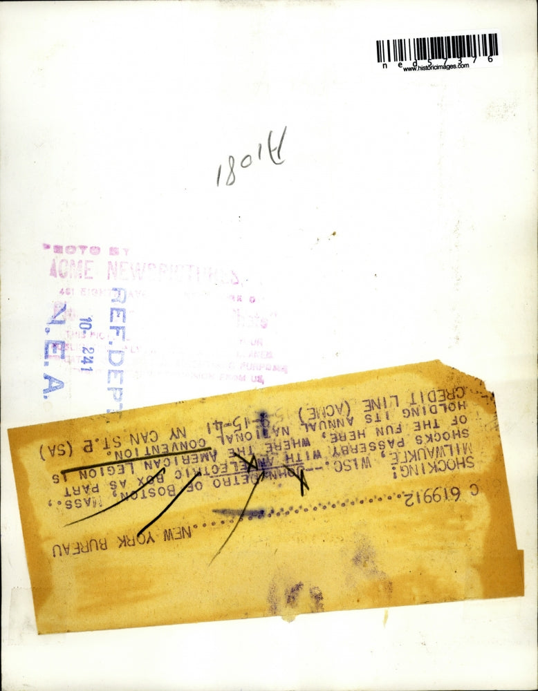 1941 Press Photo Milwaukee Wiconsin John Detro Boston Massachusetts Legion