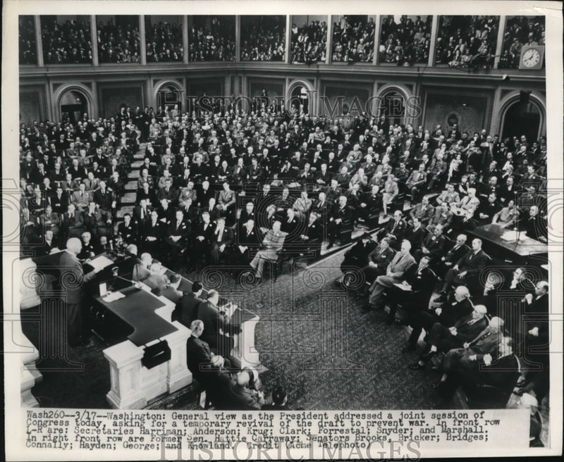 Load image into Gallery viewer, 1948 Press Photo General view of congress as president address a joint session
