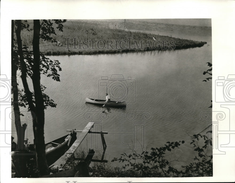 1932 Press Photo Dr.Steinmeyz at his camp - ned57539