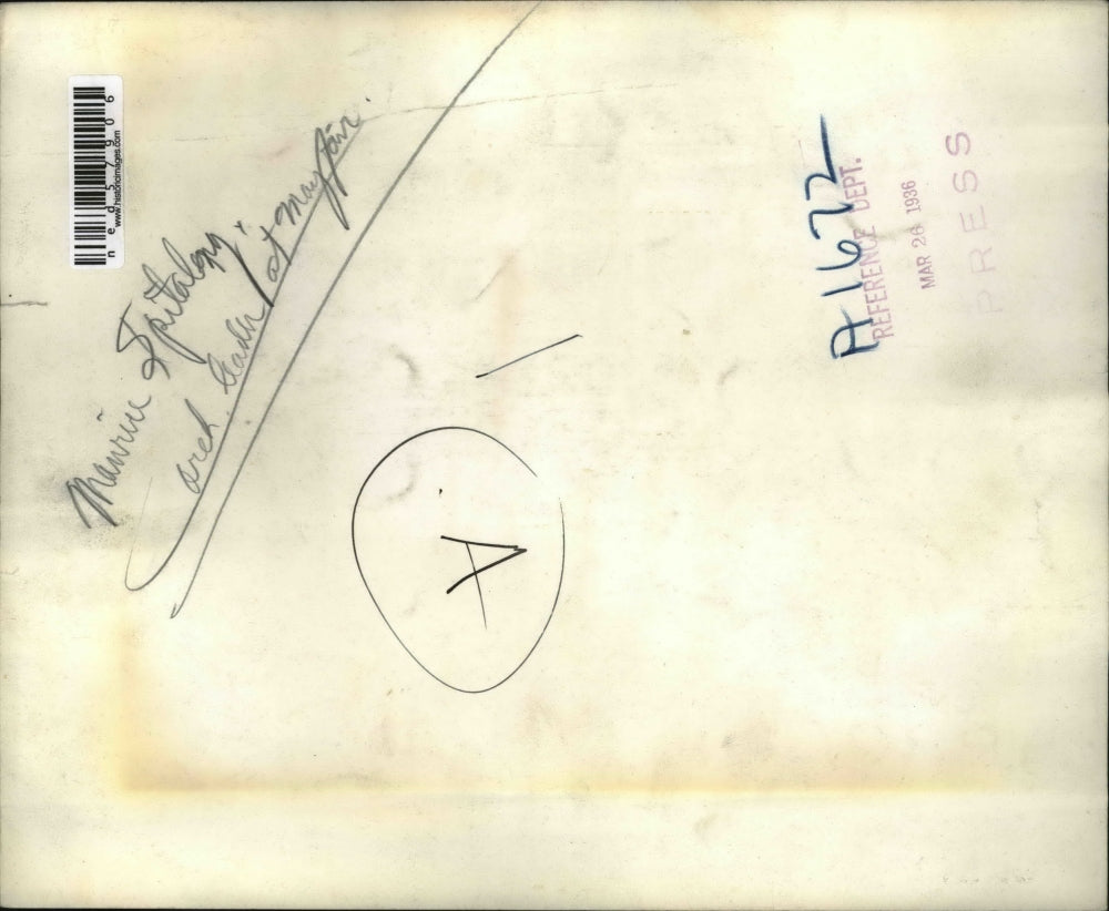 1936 Press Photo Maurice Spitalenzy orchestra leader playing violin