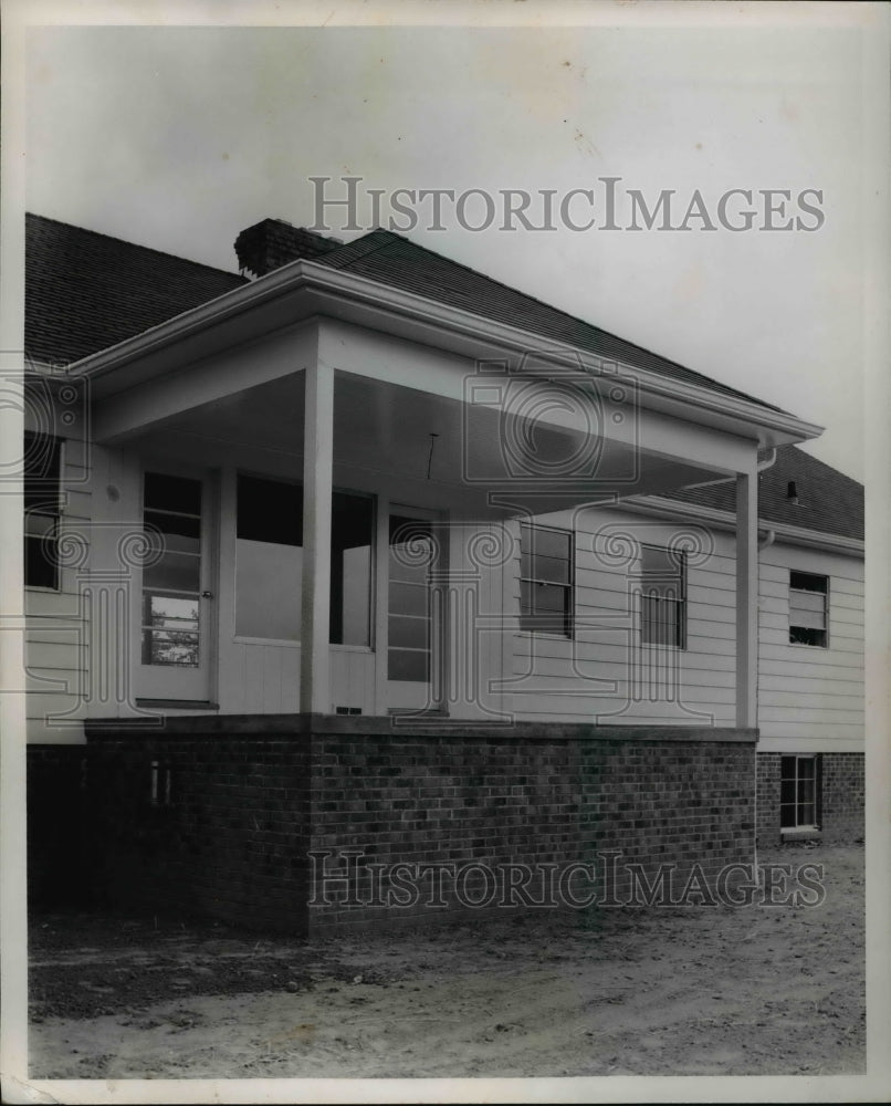 1952 Press Photo Porch at West Side Idea home