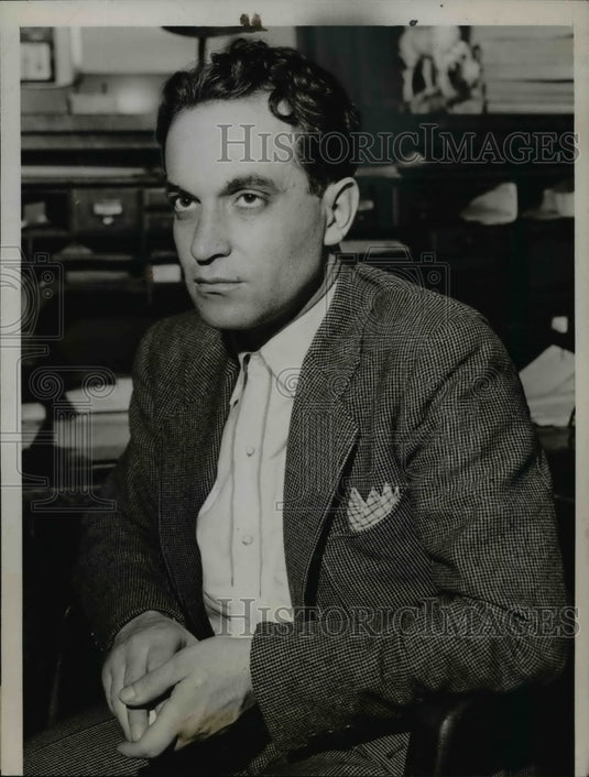 1936 Press Photo Sigmind Schaps admits to being with Florence Castle