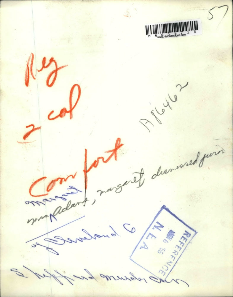 1955 Press Photo Mrs Margaret Adams dismissed juror of Cleveland