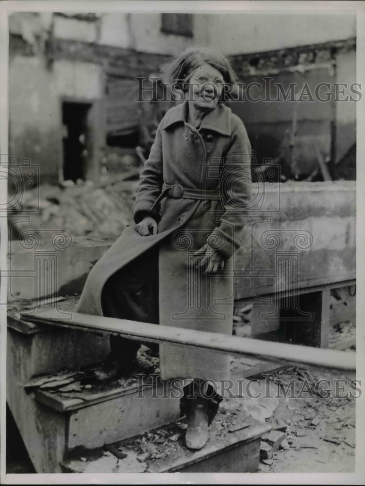 1936 Press Photo Mrs. Alexander Glenn's home was destroyed by flood waters