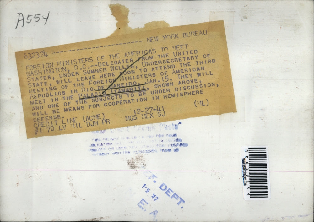 1941 Press Photo Palacio Itamariti