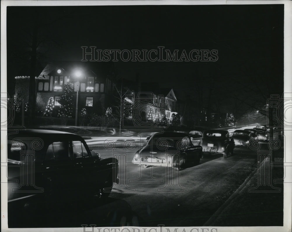 1952 Press Photo Imaginative Christmas Decorations