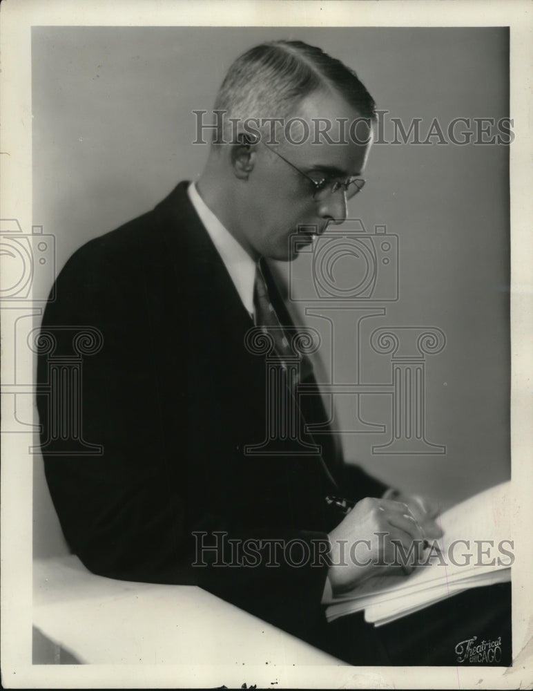 1931 Press Photo H.M. Sims, executive assistant