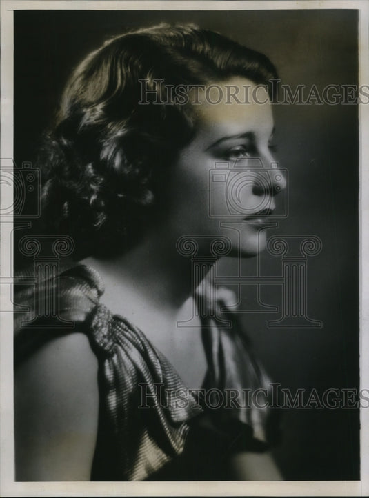 1935 Press Photo Writer, Miss Helen Varner, weds Cornelius Vanderbilt, Jr.