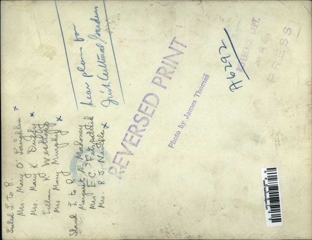 1939 Press Photo Mrs. Mary Laughlin, Mrs.Mary Duffy, Lillian Westropp