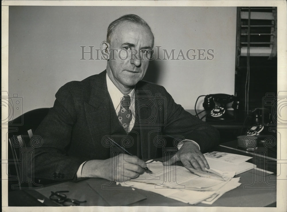 1935 Press Photo John Brophy, Director of United Mine Workers