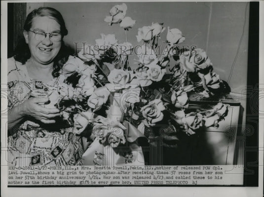 1953 Press Photo Mother of POW Released in Korea- Historic Images