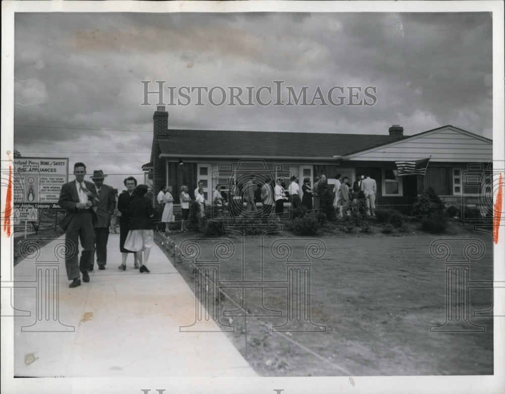 1955 Press Photo Home of Safety at 1849 Brainald Rd. Lyndhurst Cleveland - Historic Images