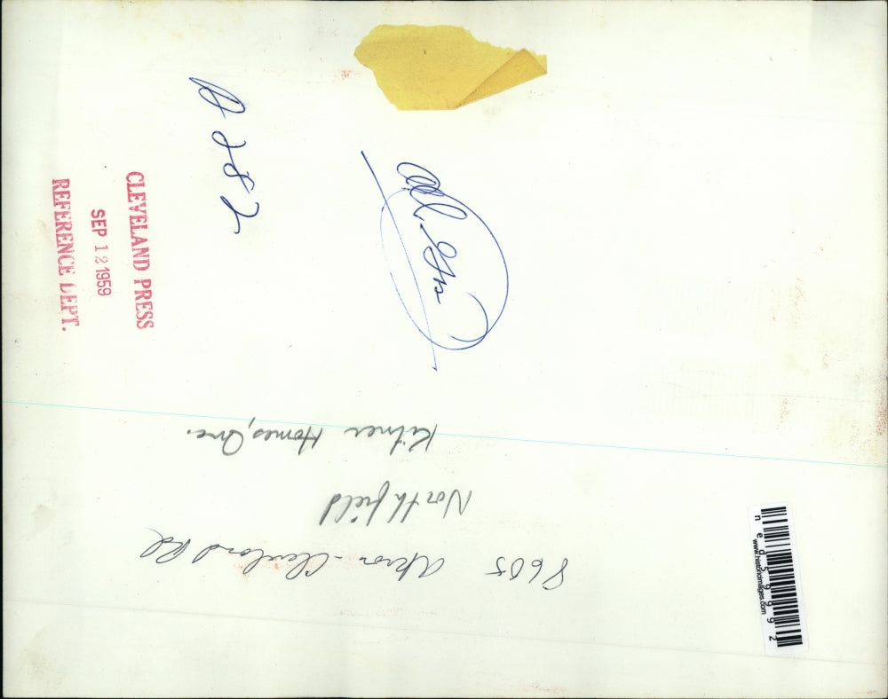 1959 Press Photo Akron Cleveland Road. Northfield Kitner Homes.