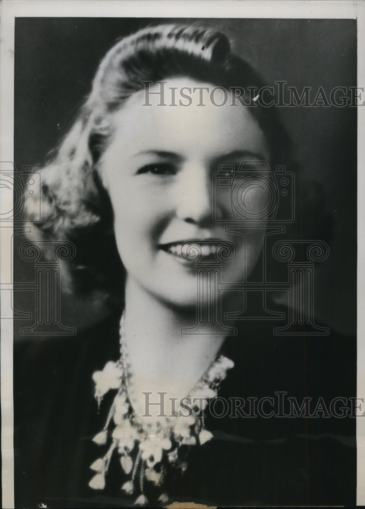 1940 Press Photo Sue Woodsen of Ill. Grand Duchess to reign at Galveston,Texas