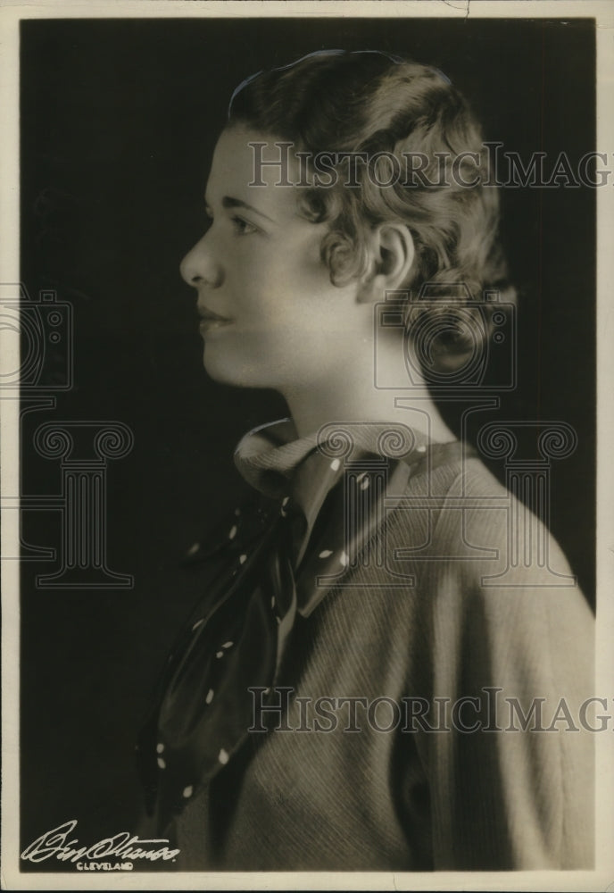 1934 Press Photo Norma Orhlke Queen of Adelburt College Junior Prom