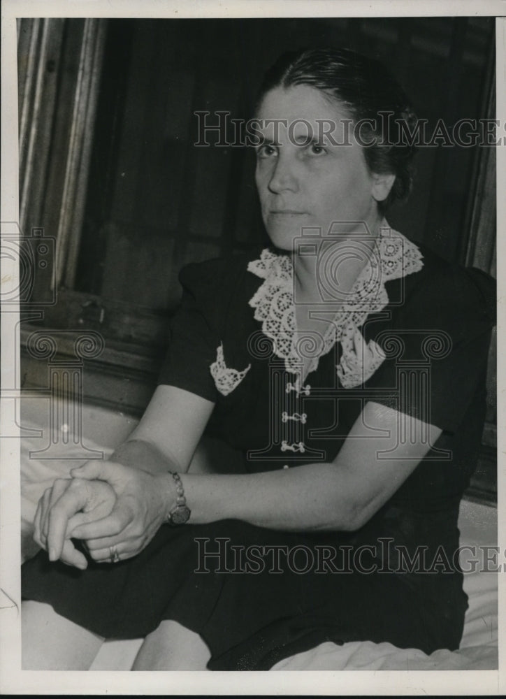 1940 Press Photo Mrs marie Gordon Toledo Ohio jailed for delinquency of minor