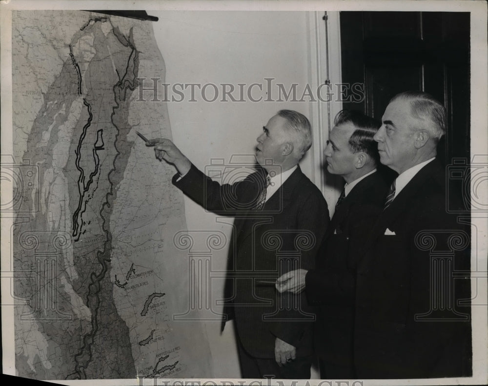 1937 Press Photo Rep Wm Whittington Miss, John McClellan Ark, Orville Zimmerman