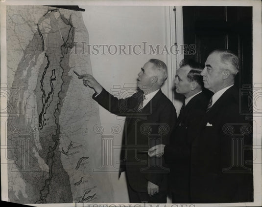1937 Press Photo Rep Wm Whittington Miss, John McClellan Ark, Orville Zimmerman