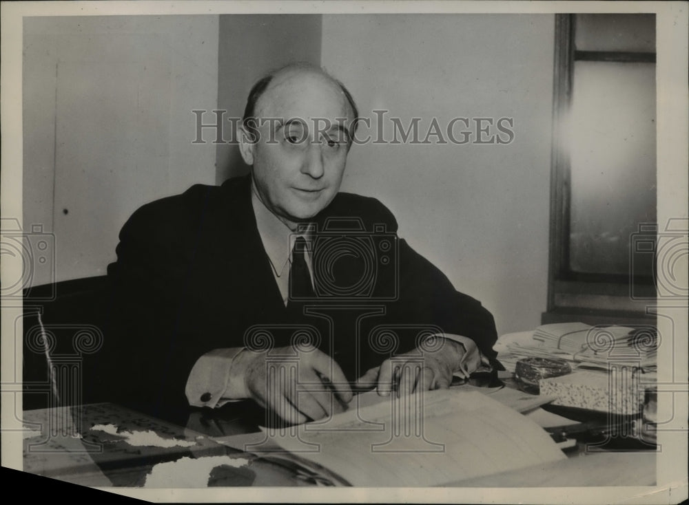 1939 Press Photo Albany NY Capt Arthur BrandtState Supt of Public Worls