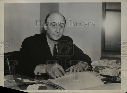 1939 Press Photo Albany NY Capt Arthur BrandtState Supt of Public Worls