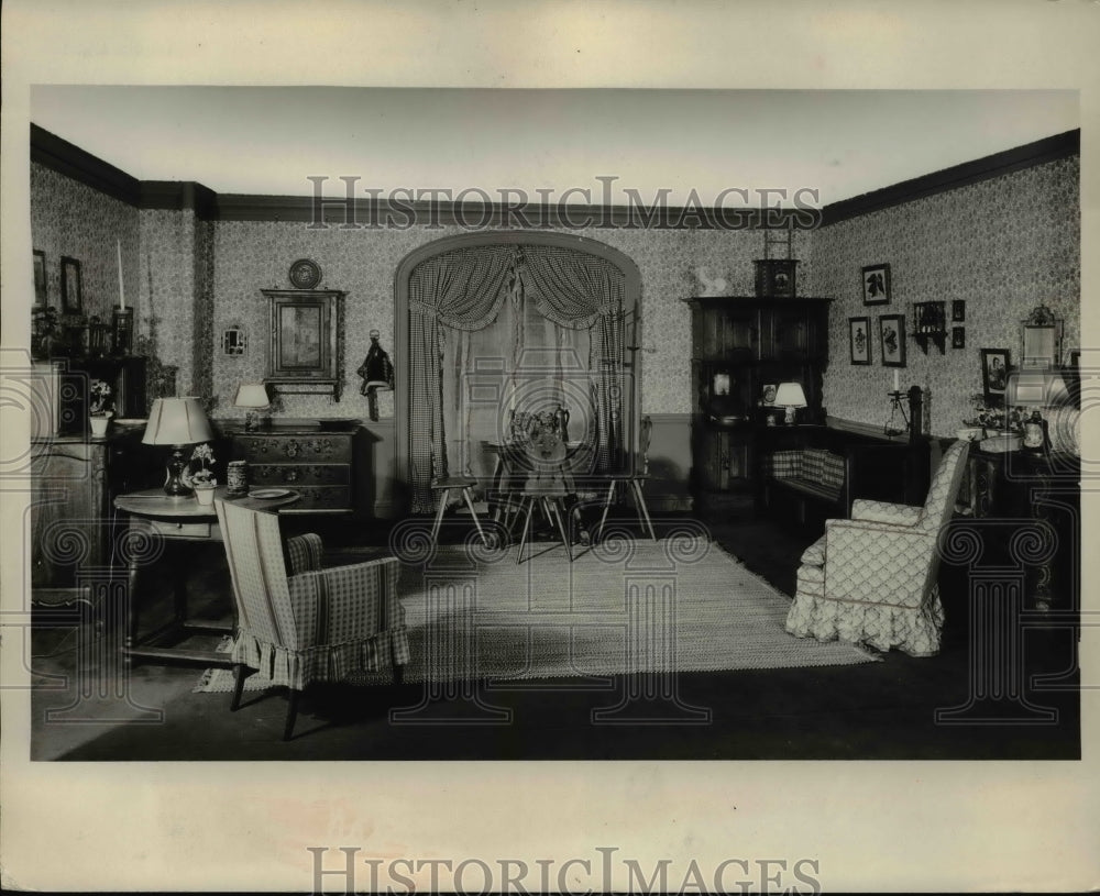 1933 Press Photo of a Jolly Room for the American Farm.