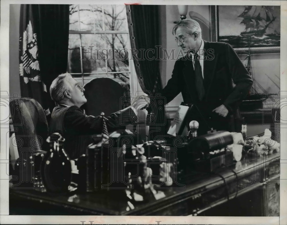 1947 Press Photo Wash DC Godfrey Tearley as Pres FD Roosevelt, J Hale