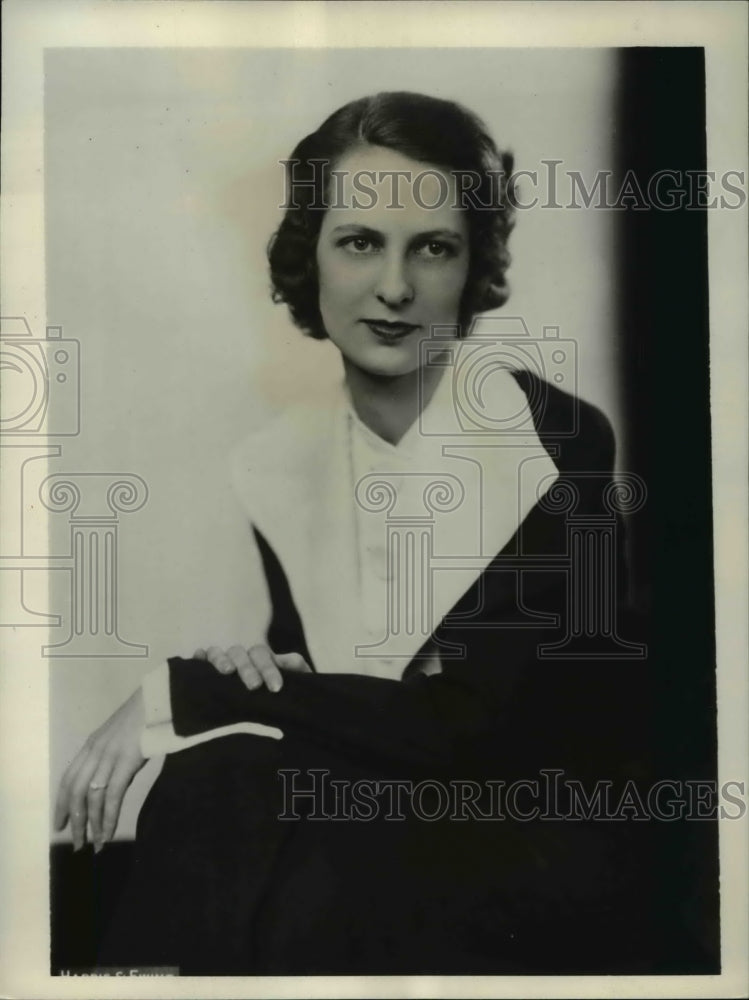 1935 Press Photo Marie McIntyre daughter of Marivn McIntyre whose engagement to