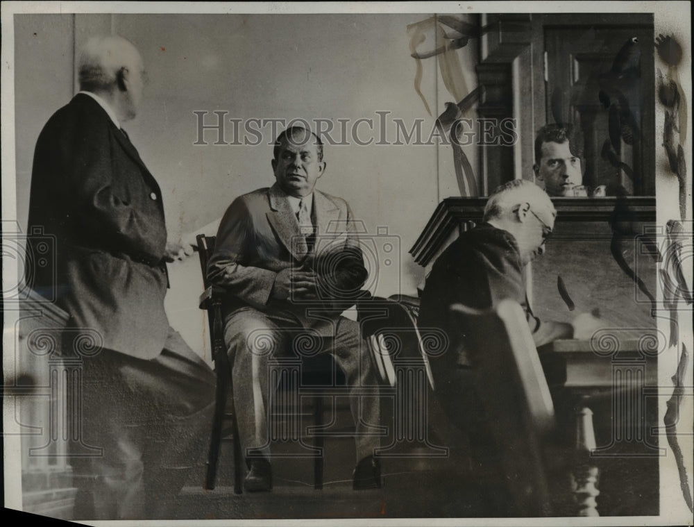 1932 Press Photo Sam Ungerleiter, atty Sam Seabury at Legislative Comm