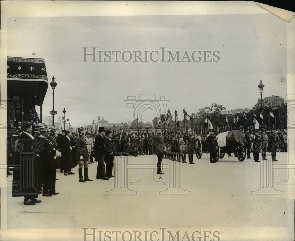 1931 Press Photo French War Leaders Laid in Historic Invalides, Paris France