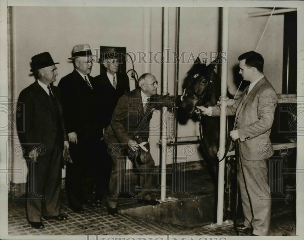 1935 Press Photo Vets at U of Penn Dr Wright, W Prouse, H Eves,E Booth