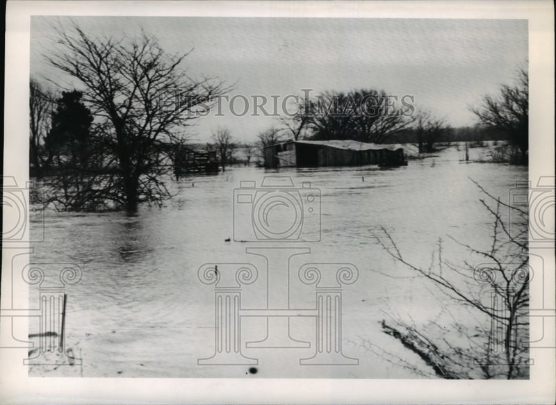 Load image into Gallery viewer, 1950 Press Photo Flood at Deventer Misouri
