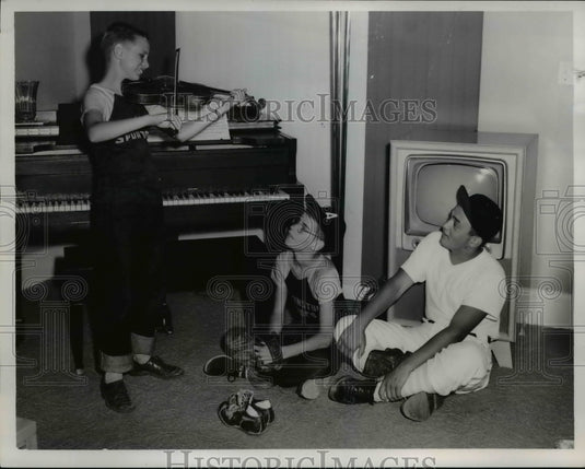 1954 Press Photo Darrel Meyer, Alex Bred and Don Rupnow