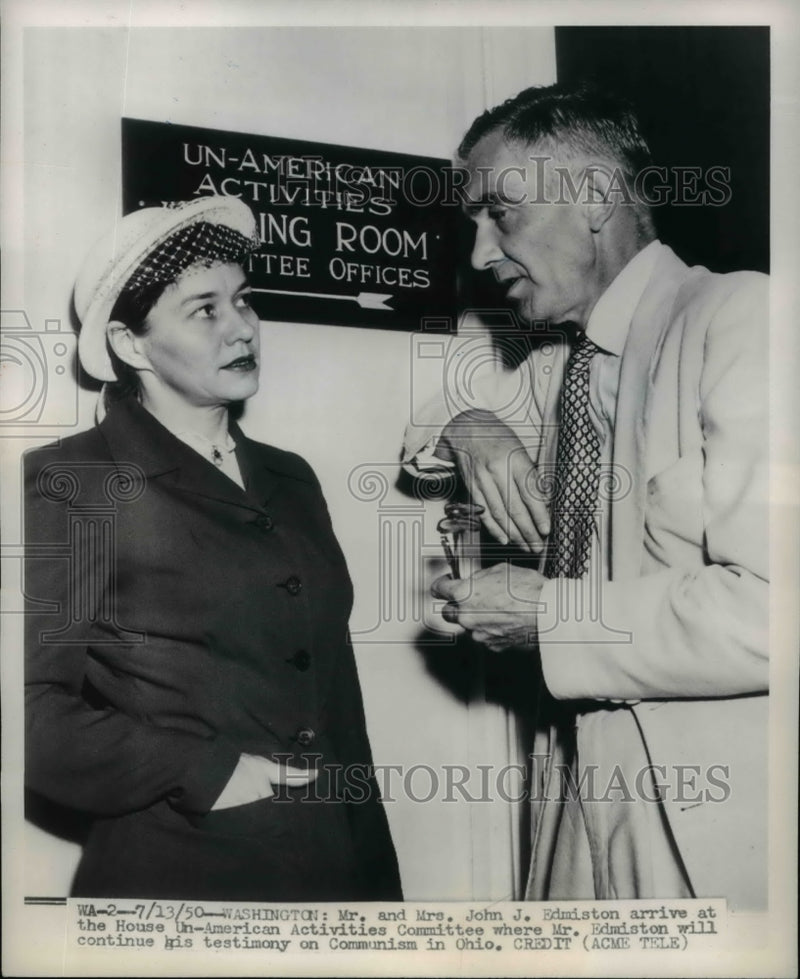 Load image into Gallery viewer, 1950 Press Photo Mr. and Mrs. John Edmiston
