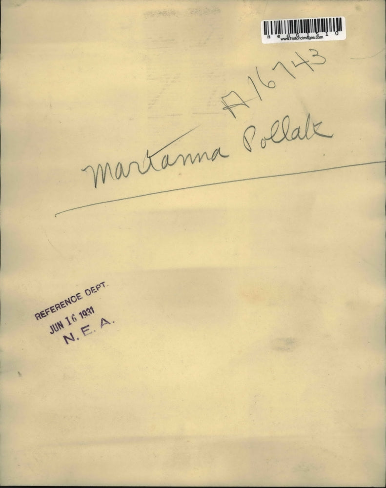 1931 Press Photo Marianna Pollak