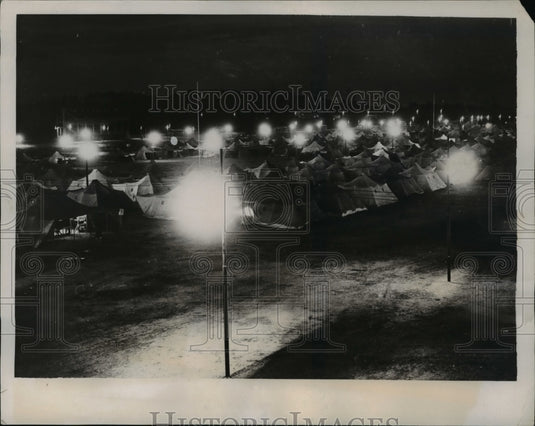 1938 Press Photo The Ananguardisti Camp in Rome attended by youth