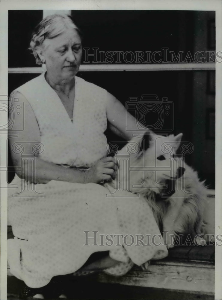 1934 Press Photo Mrs. Carrie Gill, widow of Jefferson