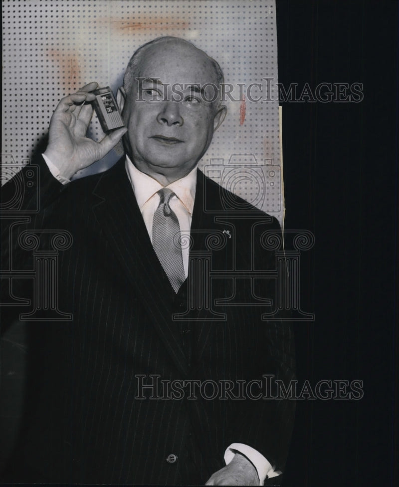 Load image into Gallery viewer, 1959 Press Photo Brig Gen David Sarnoff on Radio Corporation of America
