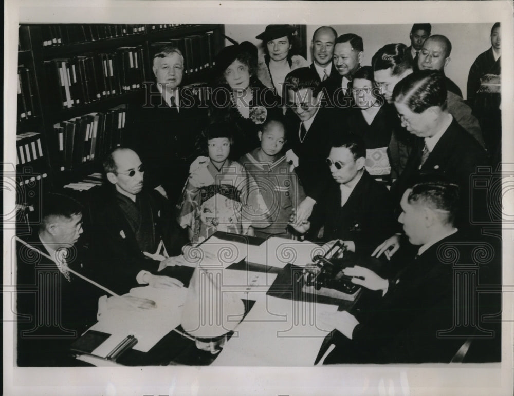 1936 Press Photo Mrs Winifred Holt Mather, New York Assn For The Blind Founder