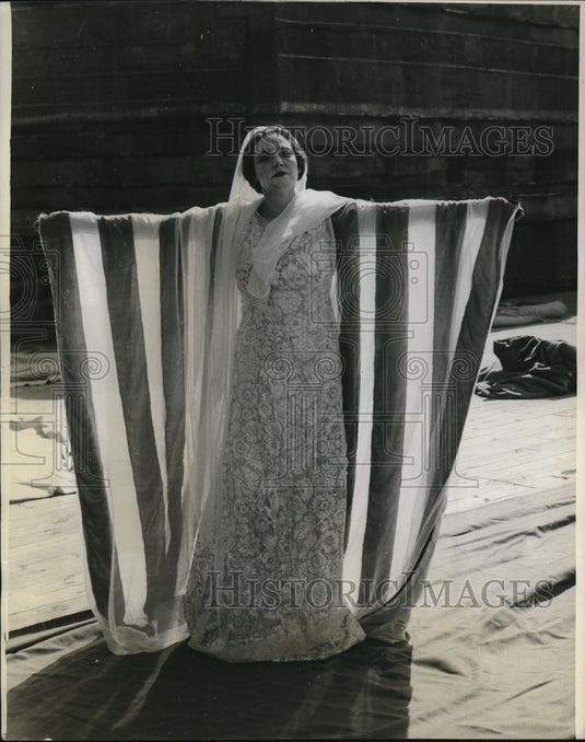 1934 Press Photo Old Fort Niagara Pageant Drama by Villa Varnor