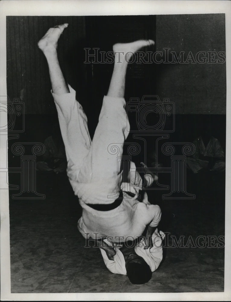 1937 Press Photo Professor G. Murakami heads the Jiu Jitsu in Los Angeles