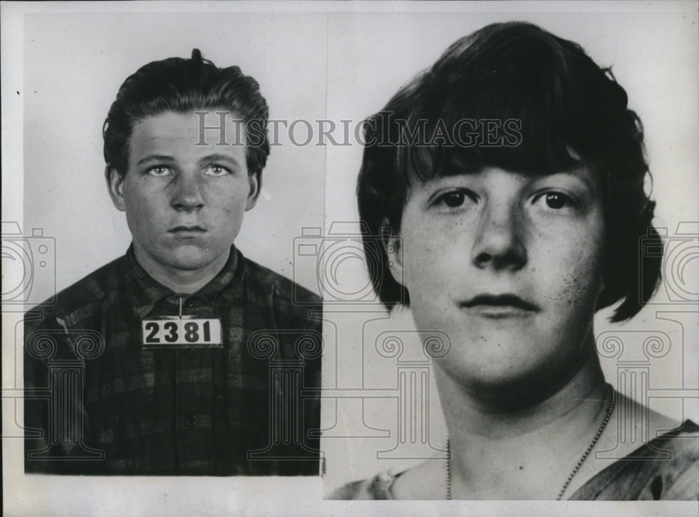 1935 Press Photo Police hunting Russell Austin ex-convict and Dorothea Emmonds