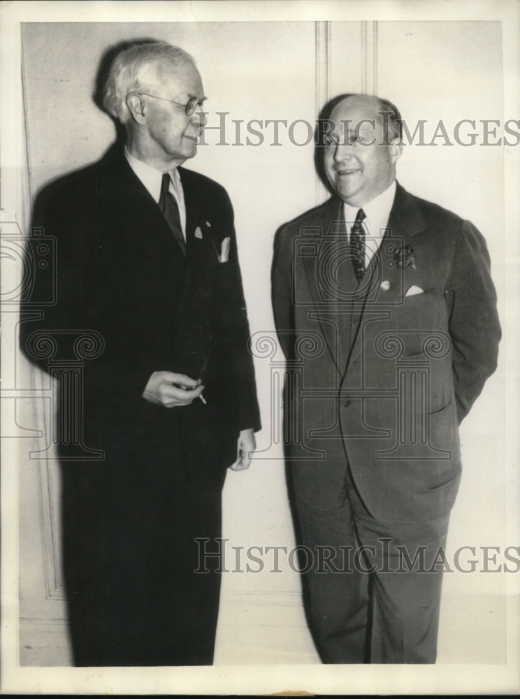 1936 Press Photo Dr. H. J. Upham And Dr. Charles Gordon Heyd