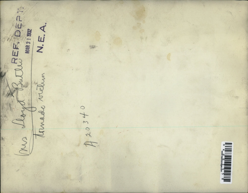 1932 Press Photo Mrs. Lloyd Butler, a tornado victim