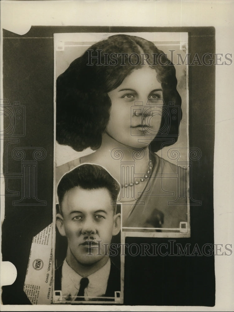 1930 Press Photo Dorothy Bonucelli & school principal Kenneth W. Hodge missing