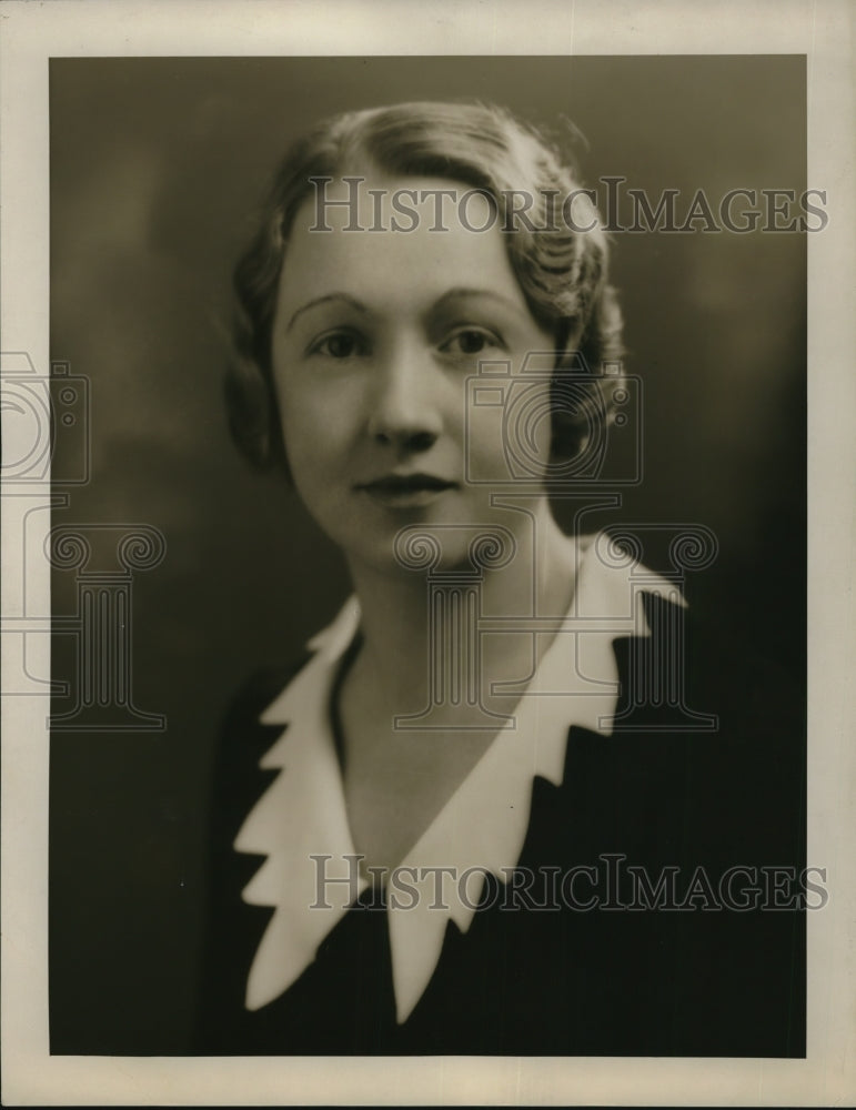 1933 Press Photo Mrs. E.H. Cain potrait